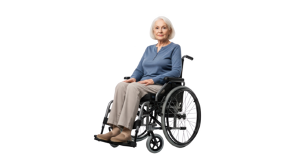 Senior Woman in Wheelchair Portrait creative composition concept influenced by Senior Woman in Wheelchair