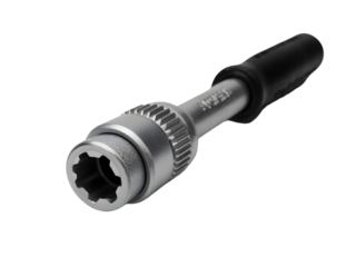 Torx socket wrench a versatile tool for automotive and mechanical repairs isolated on white