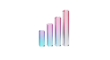 Gradient Glass Signal Strength Bars.
