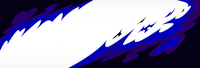 Dynamic Abstract Fiery Racing Dark Blue Flame Background with Honeycomb Patterns Template