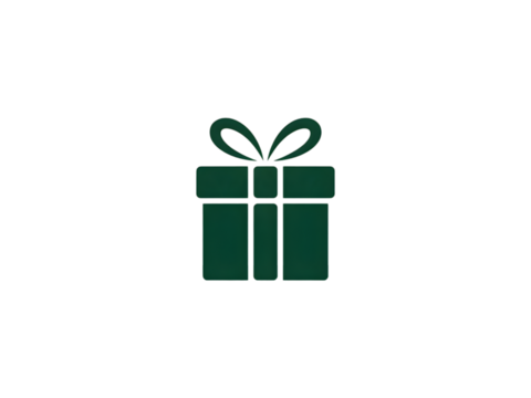 Gift box icon simple flat vector illustration isolated on white background for holiday design elements