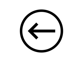 left arrow button icon