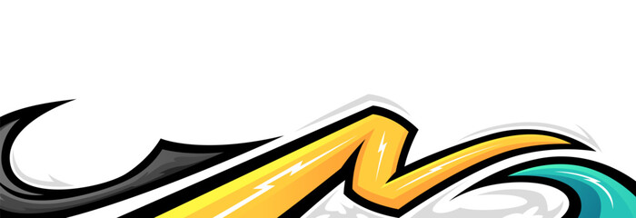 Dynamic Abstract Background for Car Stickers, Wraps, and Livery Graphics