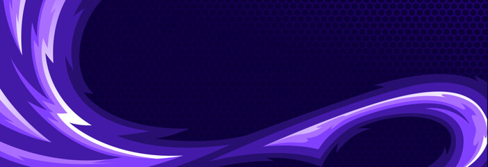 Stylish Speed-Inspired Dynamic Abstract Background with Purple Monochrome Curved Stripes