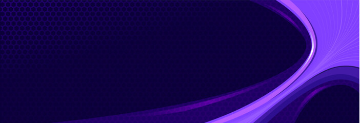 Stylish Speed-Inspired Dynamic Abstract Background with Purple Monochrome Curved Stripes