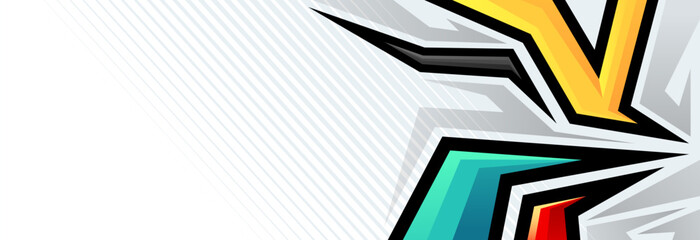 Dynamic Abstract Racing Background Modern Bold Lines Vector Design