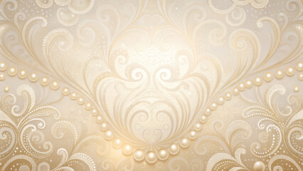Ivory gradient with delicate pearl shimmer texture, classic wedding luxury style.