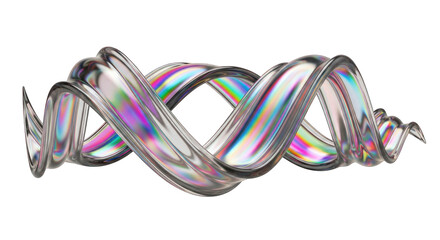 Abstract Holographic Twisted Ribbon on White.