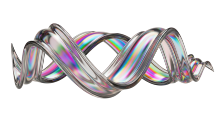 Abstract Holographic Twisted Ribbon on White.