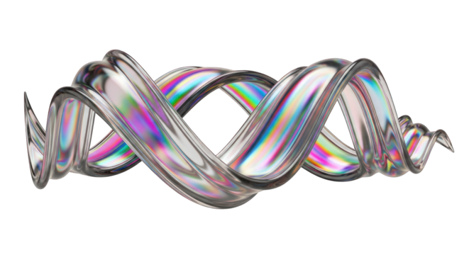 Abstract Holographic Twisted Ribbon on White.