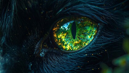 Otherworldly Halloween A Cat's Mystical Eye
