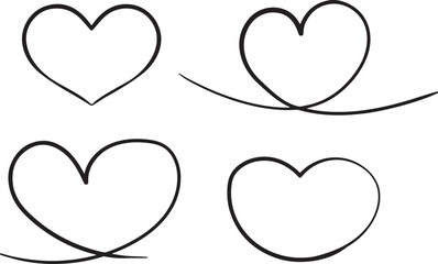 heart, love, symbol, icon, drawing, hand drawn, sketch, doodle, outline, shape, graphic, design, element, romantic, valentine, celebration, emotion, abstract, simple, clean, artistic, illustration, is