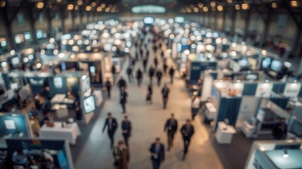 Obraz premium Bustling event with soft focus background