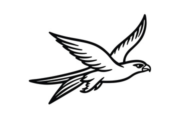 bird silhouette vector flying animal illustration logo design icon