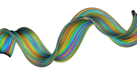 Colorful Abstract Swirl with Vibrant Rainbow Hues.
