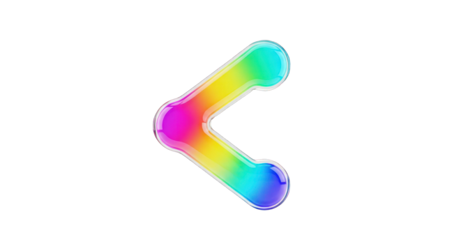 Colorful Share Icon on White.