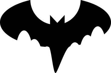Spooky Halloween Bat Silhouette PNG Isolated on Transparent Background