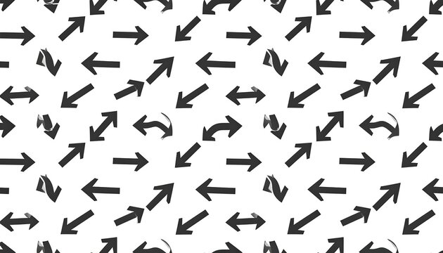 Abstract arrow pattern on white