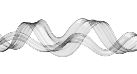Abstract Glass Ribbon Wave Design.