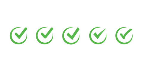 Checkmark Illustration – Approval, Validation, and Success Symbol Vector