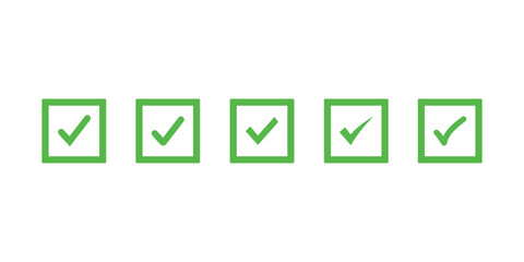 Green Checkmark for Checklist – Approval and Task Completion Symbol Vector © Bhuwan