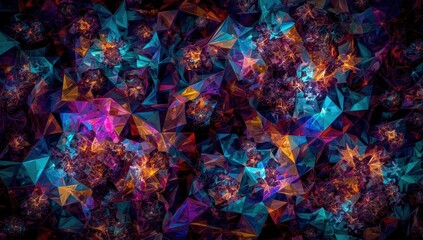 Intricate abstract design with vibrant colors