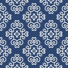 pattern batik flower damask ethnic boho ikat texture tribal geometric background