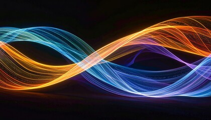 Abstract Colorful Wave Design