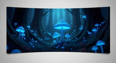 Abstract blue background with glowing lines on a digital device screen for a business concept