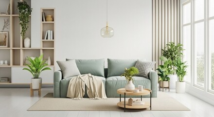 "Japandi Interior Design – Minimalist Living Room with Scandinavian and Japanese Style"