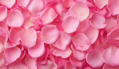 Delicate pink rose petals, close-up