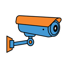 flat vector security camera for surveillance protection