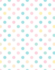Pastel polka dots, seamless pattern, background, fabric design