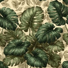 Tropical Leaves Pattern