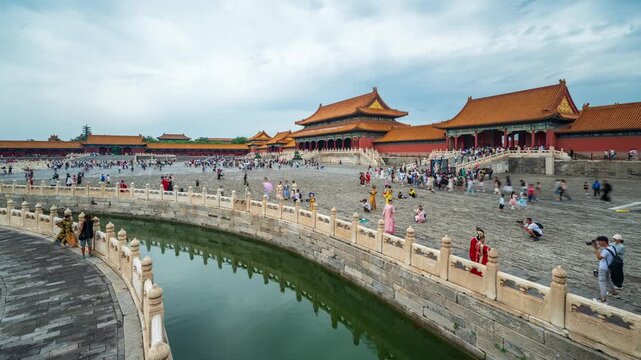 Traditional Chinese Palace Building in the Forbidden City