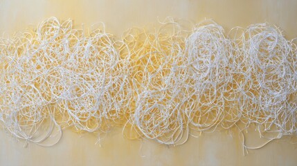 Abstract Light Strings On Beige Background