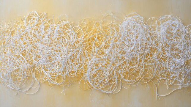 Abstract Light Strings On Beige Background