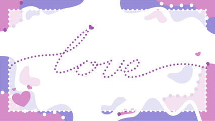 baby shower invitation purple love