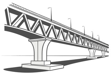 bridge vector illustration