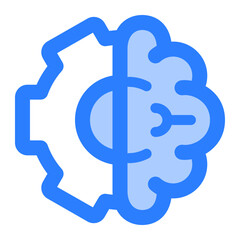 Machine learning icon. ai, algorithm, data, model, neural, training, automation, intelligence, analytics. Vector Icon Illustration