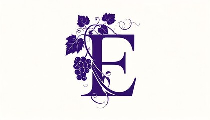 Elegant Grapevine Letter E Logo Design