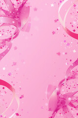 pink background with bubbles