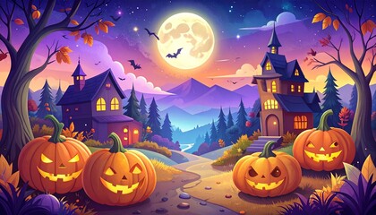 ハロウィン風の背景3