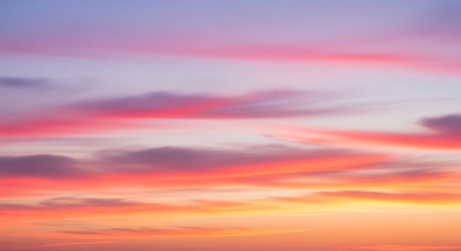 Dramatic sunset sky with vibrant colors and cloud formations scenic view - Powered by Adobe