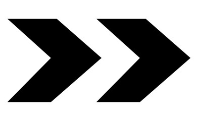black and white arrow