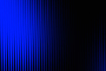 Abstract Blue and Black Vertical Ribbed Texture Background with Fading Light photo