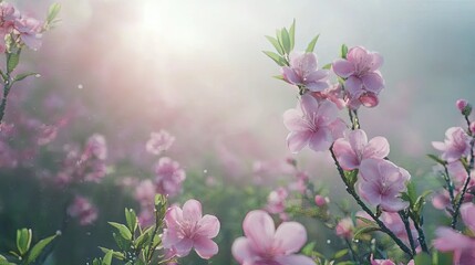 pink flowers in a field