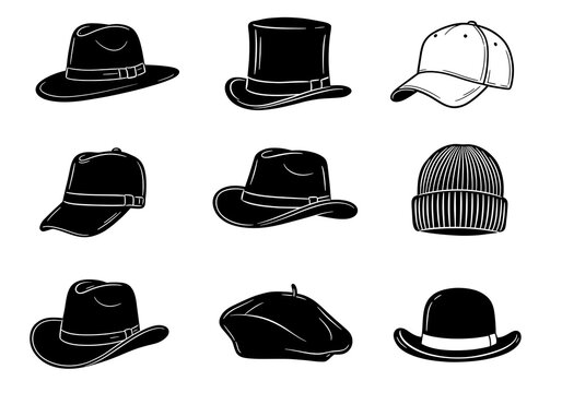 Headwear Collection: Nine Stylish Hat Icons