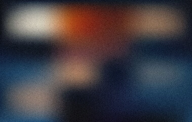 Abstract Dark Blue and Orange Noise Texture:  Blurred Gradient Background with Subtle Grain and Textured Noise Effect, Ideal for Overlay or Design Element.
