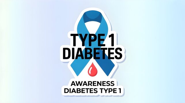 Light blue ribbons with blood on blue background , world diabetes day